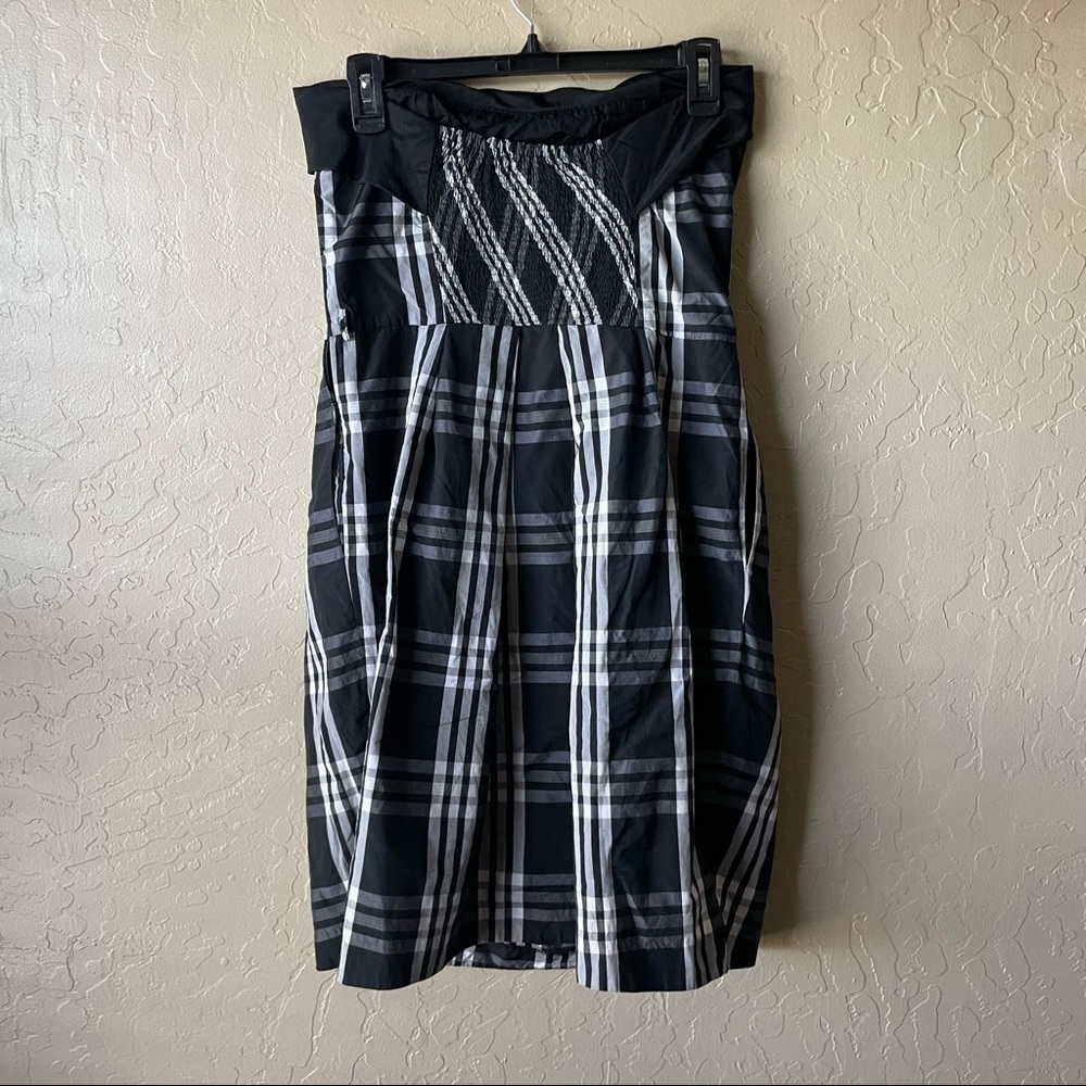 Zara Black and White Plaid Sheath Mini Dress - Picture 7 of 7